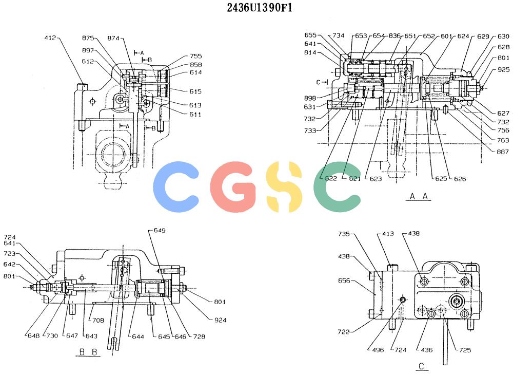 神钢零件查询(K916LC) - MARK II EXCAVTOR ASN YS0201 (1/89-12/03) (10-017) - REGULATOR ASSY Kobelco