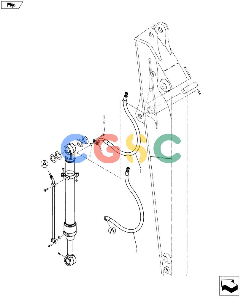 神钢零件查询(ED150-2) - BLADE RUNNER EXCAVATOR/DOZER ASN LH01-01001 (1/09-12/12) (03-029[00]) - HYDRAULIC LINES, ARM 2.84M (BUCKET) Kobelco