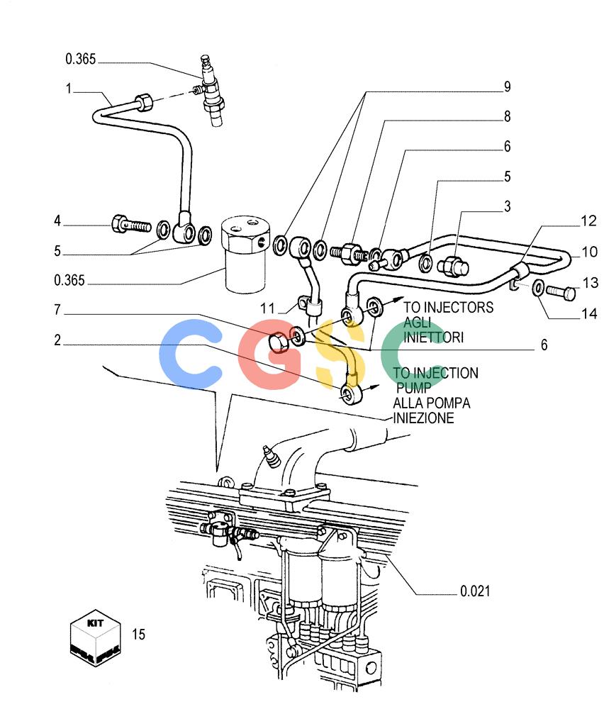 纽荷兰零件查询(FL175) - CRAWLER LOADER (N.A. VERSION) (6/92-) (0.206[01]) - THERMOSTARTER LINES New Holland Constructuion