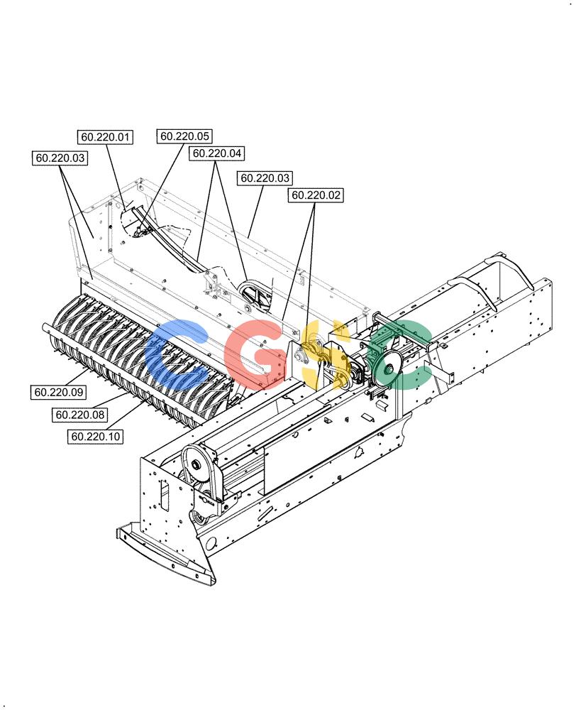 凯斯零件查询(SB521) - SMALL SQUARE BALER (8/08-12/15) (00.000.60) - PICTORIAL INDEX, FEEDER Case Agriculture