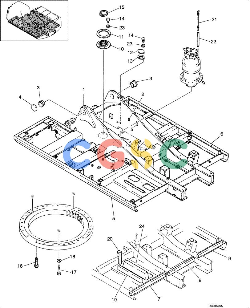 纽荷兰零件查询(EH160) - CRAWLER EXCAVATOR (9/03-) (09 -02[00]) - TURNTABLE New Holland Constructuion