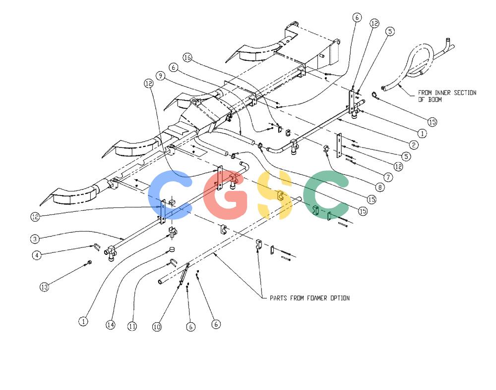 凯斯零件查询(438) - FLEX-AIR APPLICATOR - 1999 (2/99-3/03) (19-001) - WET BOOM, 3.0, RH, OUTER Case Agriculture