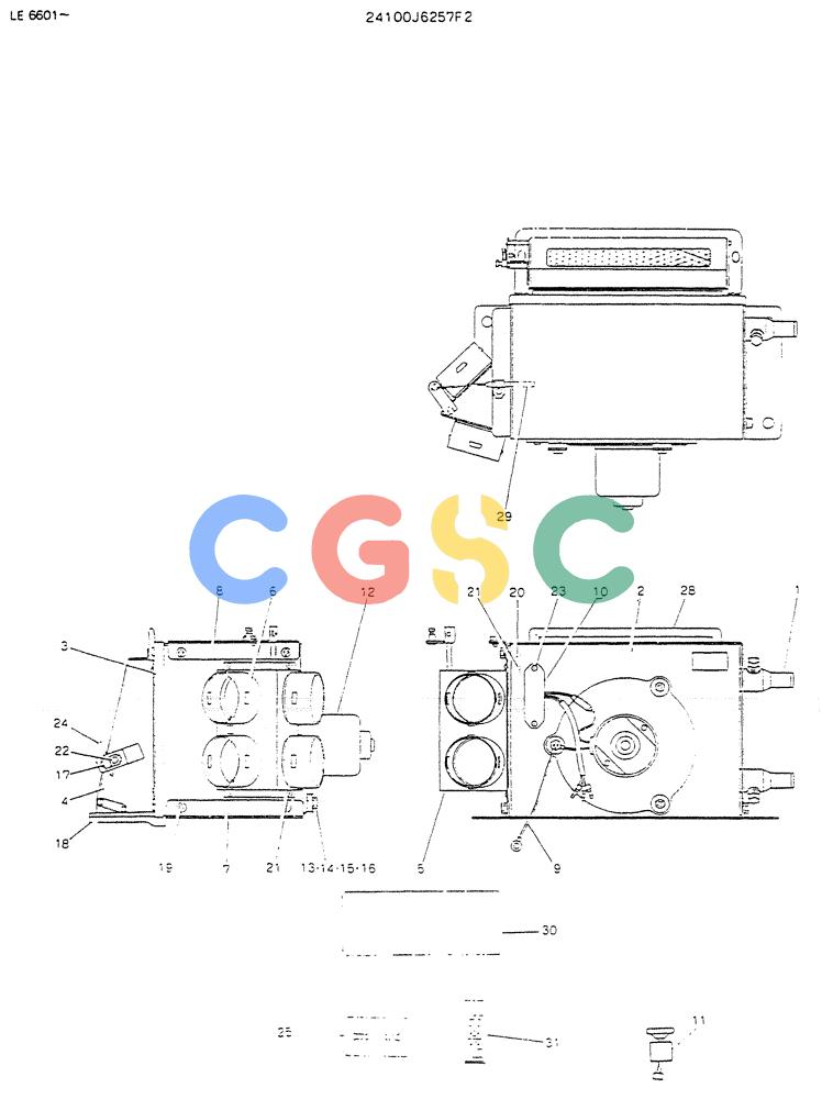 神钢零件查询(K903) - MARK II EXCAVATOR BTW LE6601 - LE7871 (1/88-12/03) (05-018) - HEATER ASSY (FOR NORTH EURPOE) Kobelco