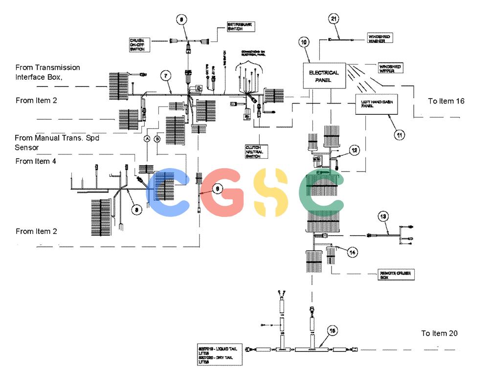 凯斯零件查询(4375) - TITAN FLOATER (5/98-8/99) (08-001[02]) - MAIN ELECTRICAL HARNESSES Case Agriculture