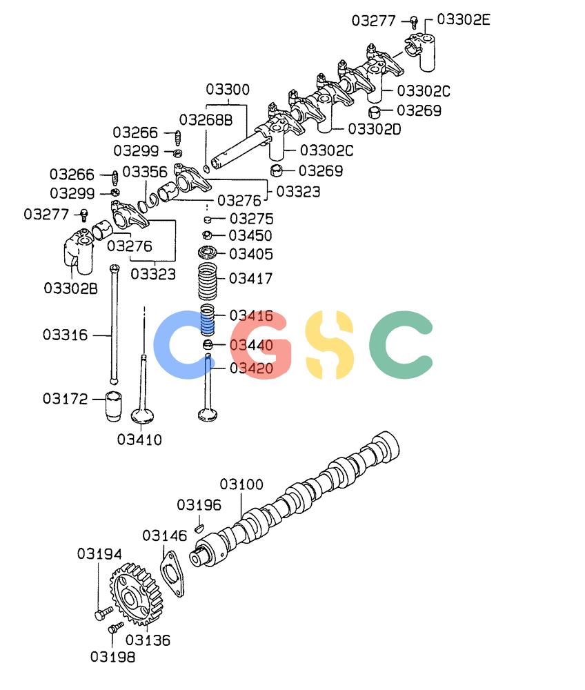 神钢零件查询(SK160LC-6E) - DYNAMIC ACERA EXCAVATOR 08/2004 ASN YM03U0523 (8/04-12/07) (09-012 ) - CAMSHAFT& VALVE Kobelco