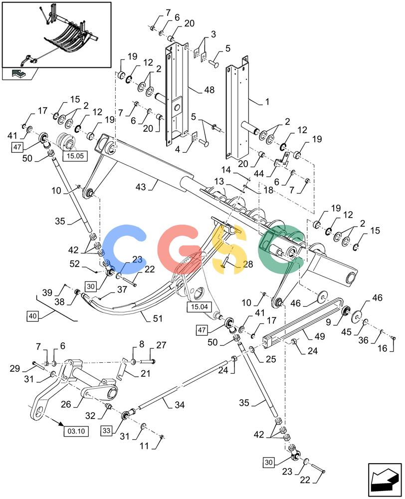 凯斯零件查询(LB433S) - BIG RECTANGULAR BALER (9/08-12/12) (15.01[01]) - NEEDLES Case Agriculture