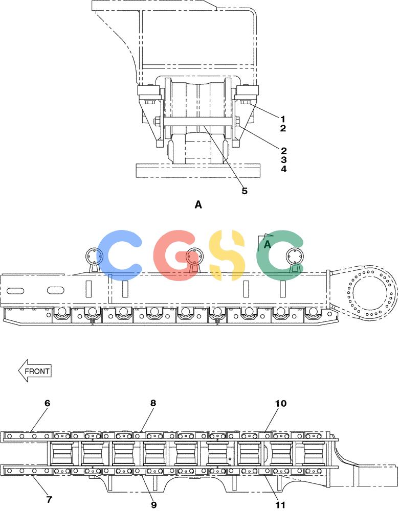 纽荷兰零件查询(E805) - CRAWLER EXCAVATOR (1/05-) (05-005-00[01]) - GUIDE, CHAIN New Holland Constructuion