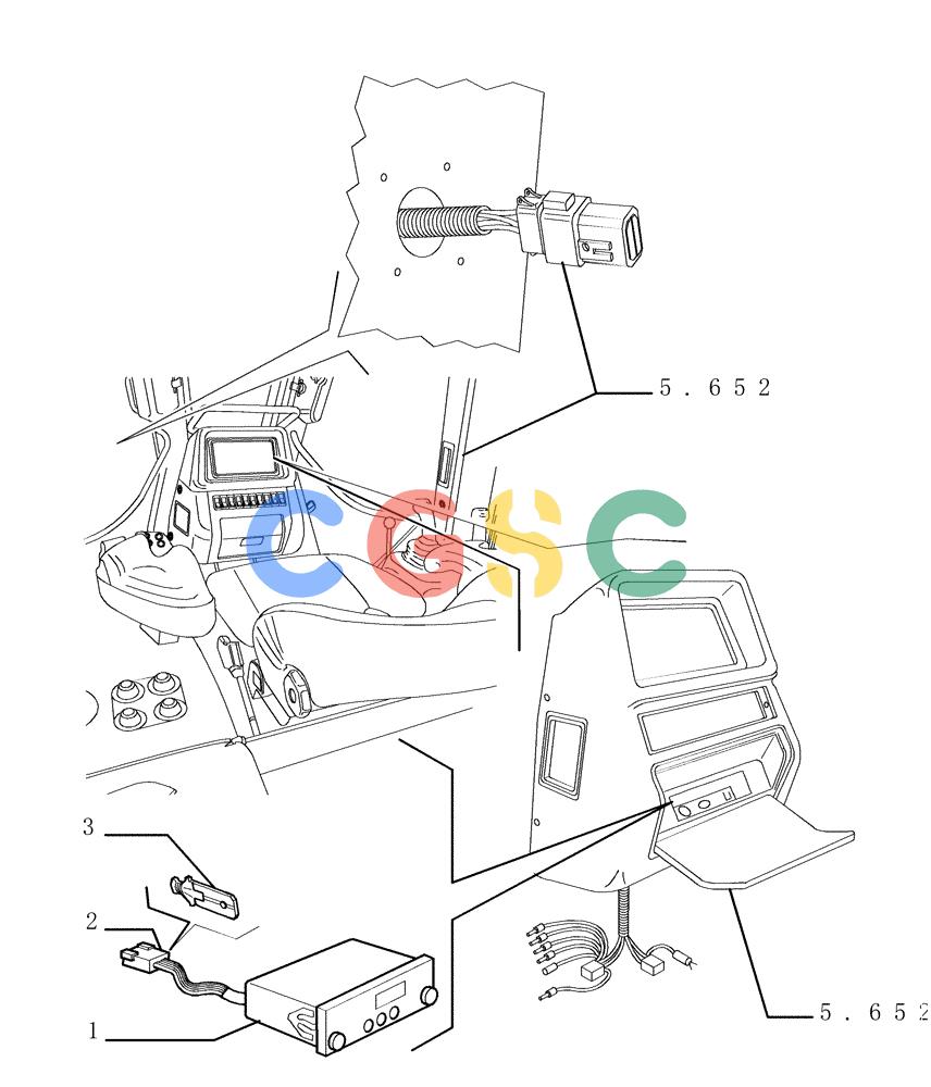 纽荷兰零件查询(DC150PS) - CRAWLER DOZER (9.720[01]) - RADIO - OPTIONAL CODE 76072162 New Holland Constructuion