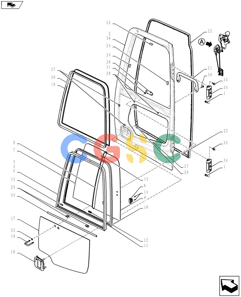 纽荷兰零件查询(E135BSRLC) - CRAWLER EXCAVATOR ASN YH06-08001 (01-062[07]) - CAB INSTALLATION New Holland Constructuion