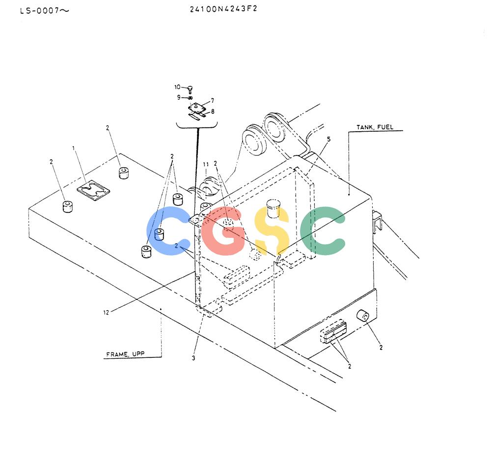 神钢零件查询(K916LC) - EXCAVATOR ASN YS0119 (1/87-12/03) (02-024) - INSULATOR ASSY,SOUND Kobelco