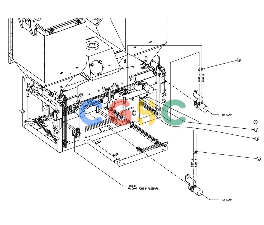 凯斯零件查询(FLX810) - FLEX-AIR APPLICATOR (10/03-8/09) (02-023) - FITTING GROUP, DOUBLE BIN, 37 & 50 CU. FT Case Agriculture