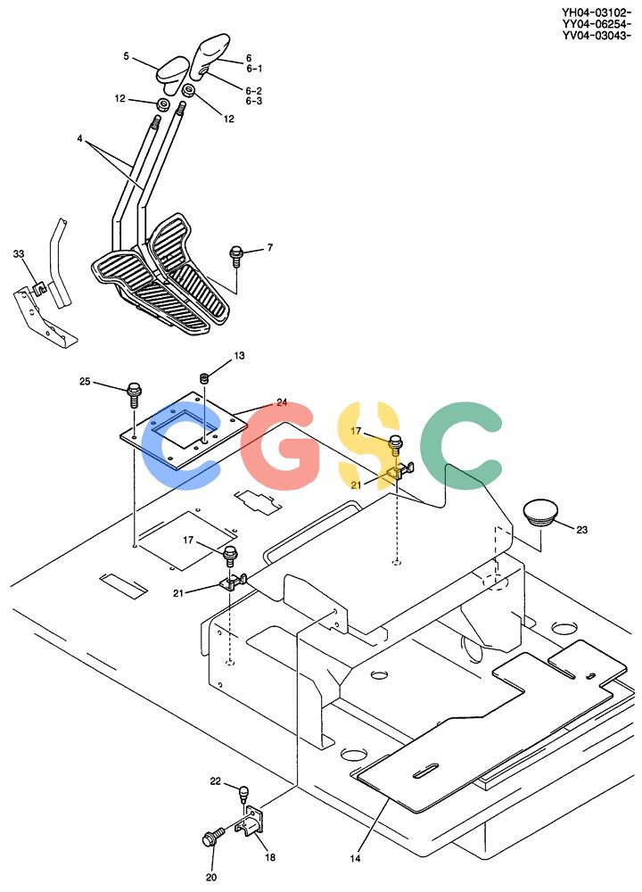 纽荷兰零件查询(E135SR) - CRAWLER EXCAVATOR ASN YY04-06254 (01-025[02]) - CONTROLS, OPERATORS New Holland Constructuion