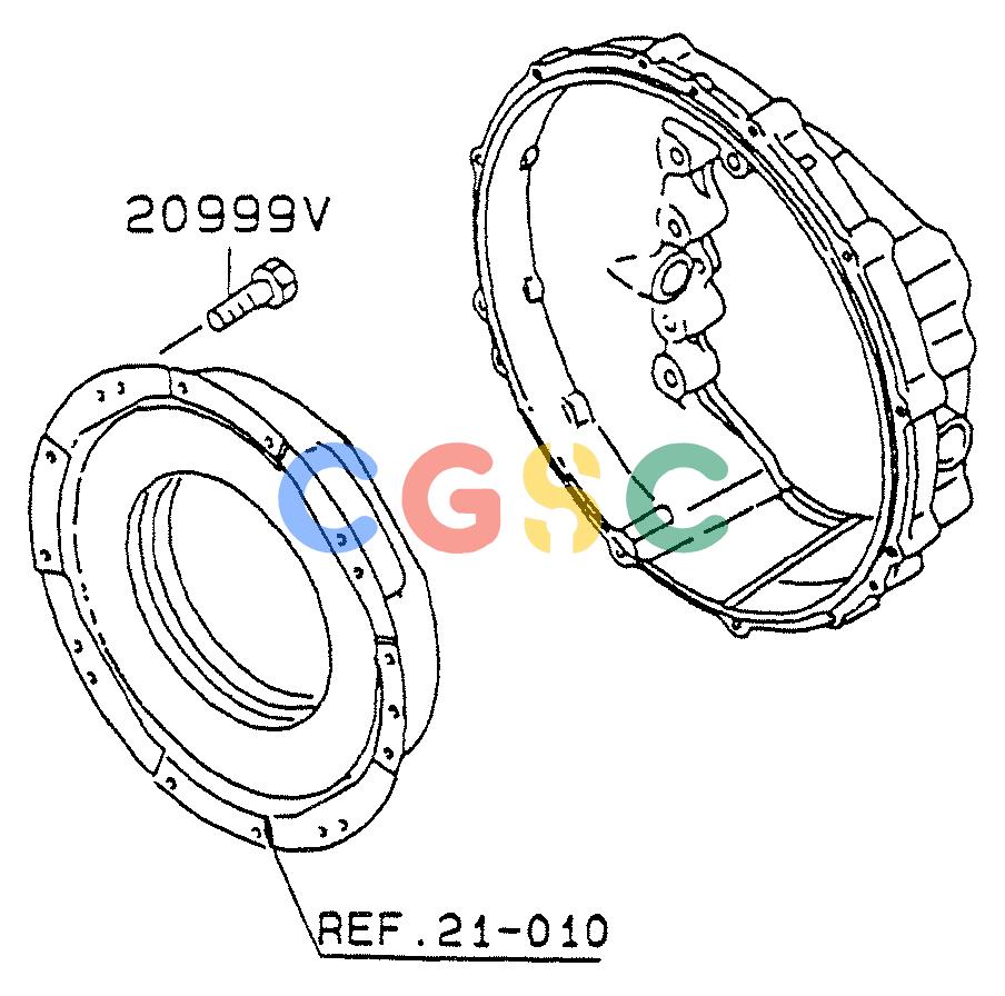 神钢零件查询(6D22-TC) - MITSUBISHI DIESL ENGINE - SK EXCAVATORS (1/06-12/06) (07-002) - CLUTCH M/T CASE Kobelco