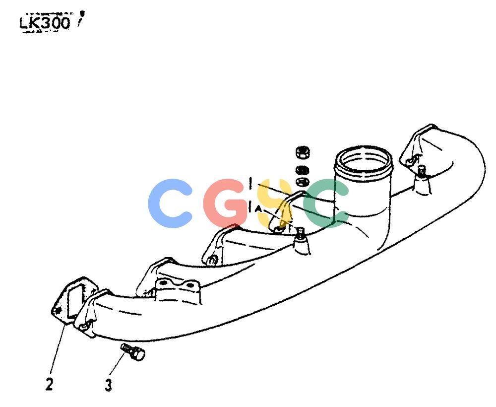 神钢零件查询(65R5P) - MITSUBISHI DIESEL ENGINE - LK300A WHEEL LOADER (1/06-12/06) (04-001[02]) - INLET SYSTEM Kobelco