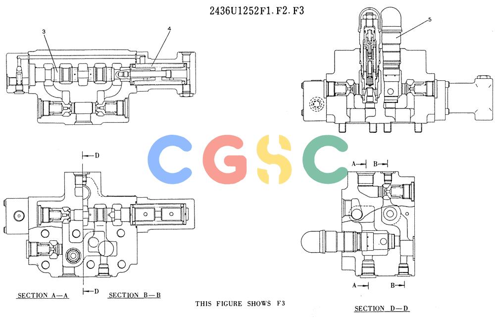 神钢零件查询(K905LC) - MARK II EXCAVATOR BTW YP1001 - YP1281 (1/87-12/03) (11-026[02]) - VALVE ASSY, CONTROL (SWING) Kobelco