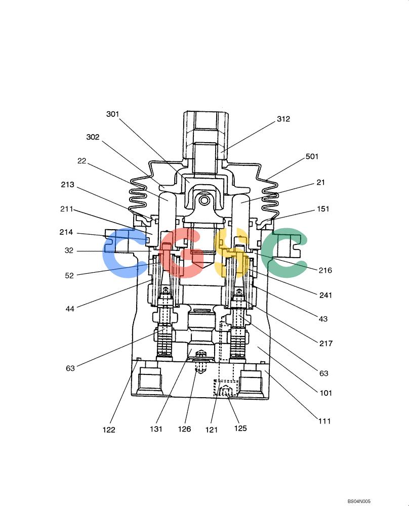 纽荷兰零件查询(E15) - COMPACT CRAWLER EXCAVATOR (N.A.) (1/06-) (08-39[00]) - VALVE ASSY - PILOT New Holland Constructuion