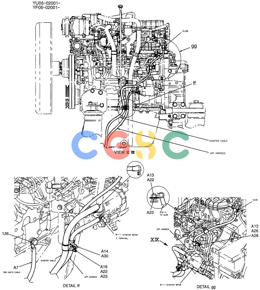 纽荷兰零件查询(E235BSRNLC) - CRAWLER EXCAVATOR ASN YU05-02001 (01-071[11]) - HARNESS ASSY, UPP, P/N YB13E00023F1 New Holland Constructuion
