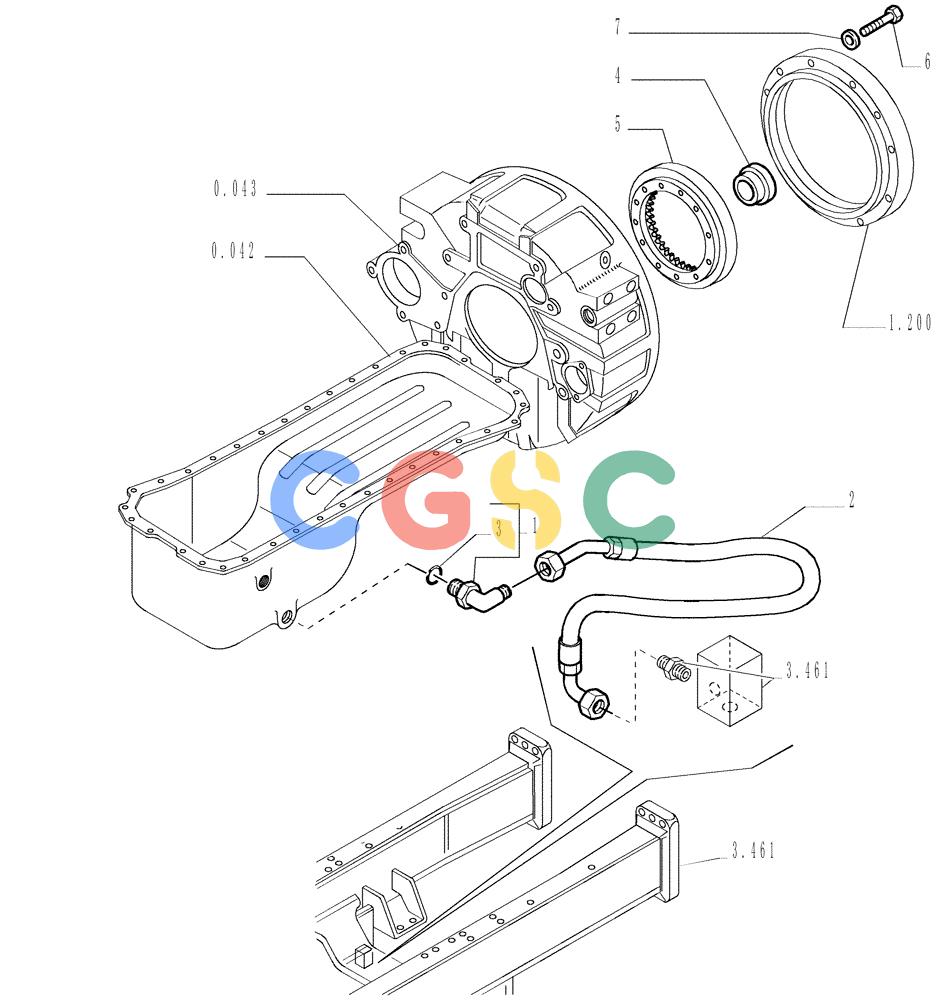 纽荷兰零件查询(DC150LT) - CRAWLER DOZER (6/00-) (0.505[02]) - ENGINE - RELATED PARTS New Holland Constructuion