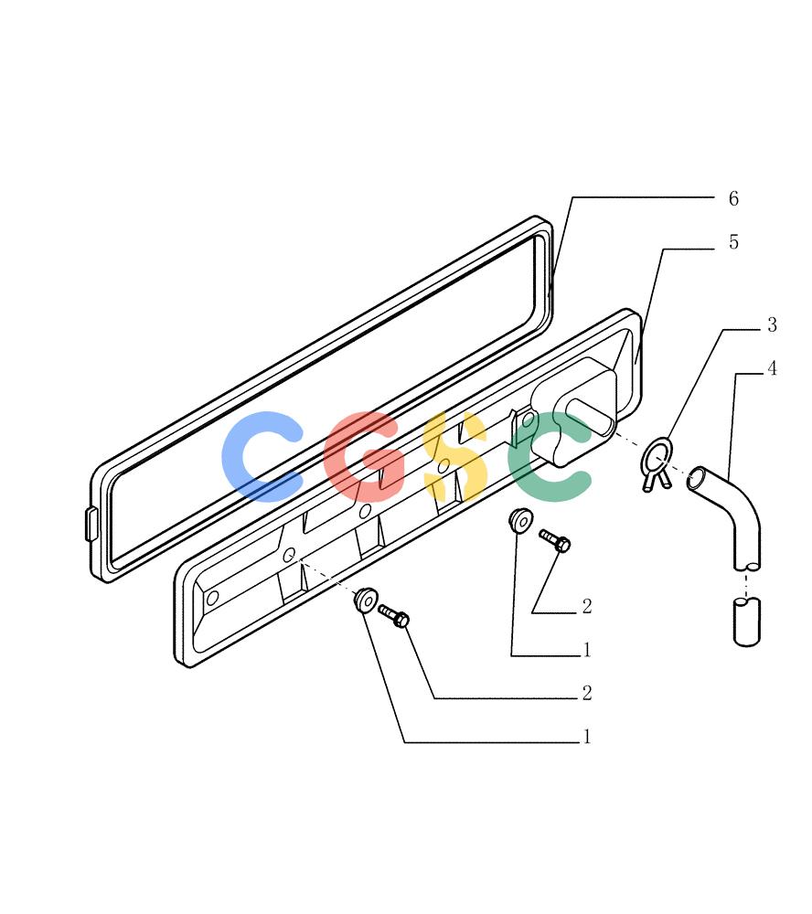 纽荷兰零件查询(DC150.B) - CRAWLER DOZER TIER 2 (3/03-) (0.045[01]) - BREATHER - ENGINE New Holland Constructuion