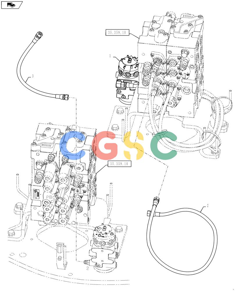 神钢零件查询(ED160 BLADE) - HYDRAULIC EXCAVATOR - ASN LH02-01501 (9/12-12/13) (35.128.AE[03]) - CONTROL VALVE LINE, MULTI Kobelco
