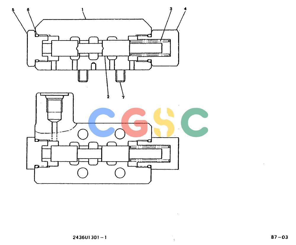 神钢零件查询(MD240BLC) - EXCAVATOR BTW LLU0001 - LLU0300 (1/80-12/06) (11-017) - VALVE ASSY, PILOT 2436U1301F1 Kobelco
