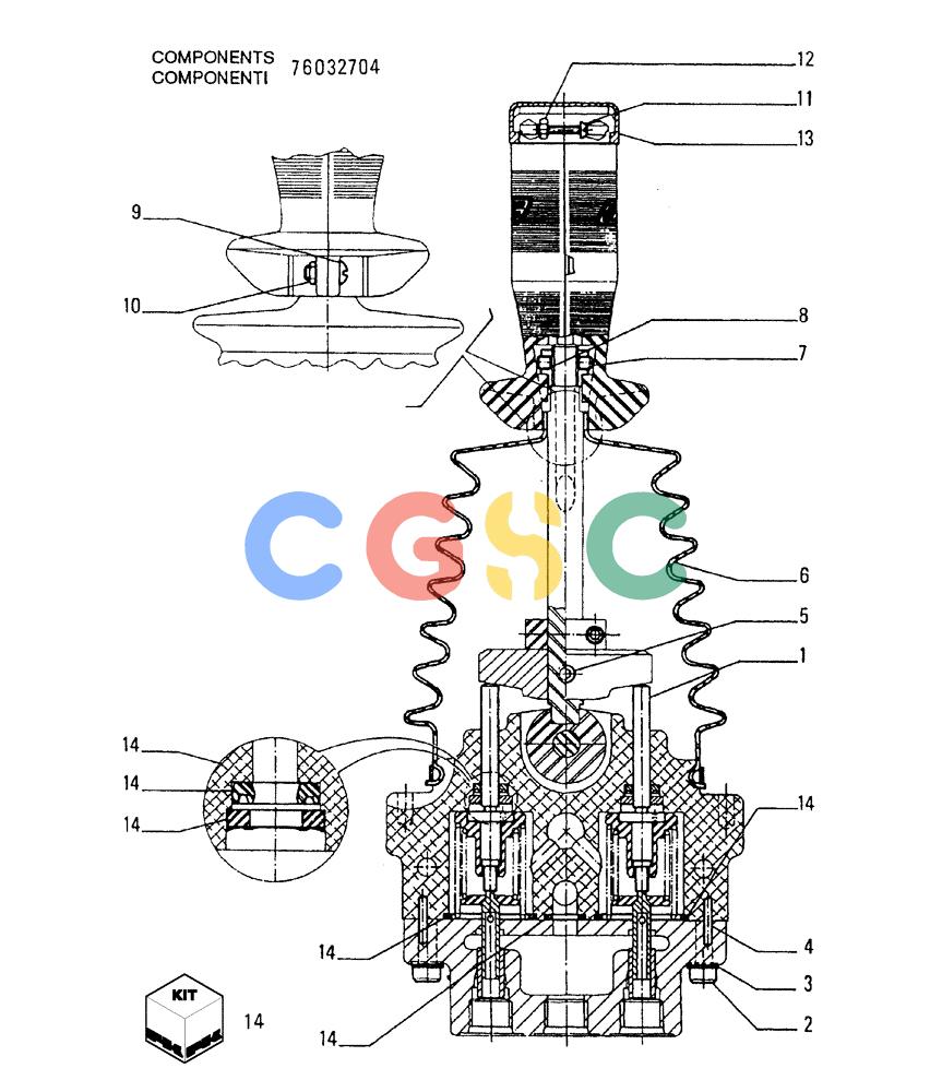 纽荷兰零件查询(FL175) - CRAWLER LOADER (N.A. VERSION) (6/92-) (9.438[03]) - ADDITIONAL HYDRAULIC FUNCTION - (REAR) - OPTIONAL CODE 76035528 New Holland Constructuion