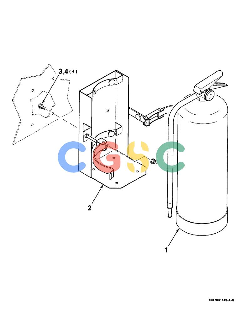凯斯零件查询(8465T) - CASE IH ROUND BALER W/TRACTOR HYDRAULICS (1/91-12/97) (9-32) - FIRE EXTINGUISHER KIT, HK50556 FIRE EXTINGUISHER KIT COMPLETE, TO BE ORDERED THROUGH WHOLEGOODS ONLY Case Agriculture