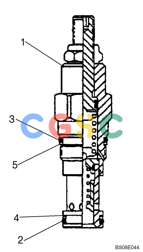 纽荷兰零件查询(E215B) - CRAWLER EXCAVATOR - TIER 3 (NA) - ASN N7DA21001 (1/07-) (8.009.01[00]) - VALVE ASSEMBLY, RELIEF (YN22V00040F1) New Holland Constructuion