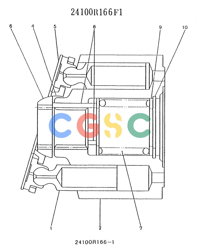 神钢零件查询(K903) - MARK II EXCAVATOR BTW LE6601 - LE7871 (1/88-12/03) (11-071) - ROTARY ASSY Kobelco
