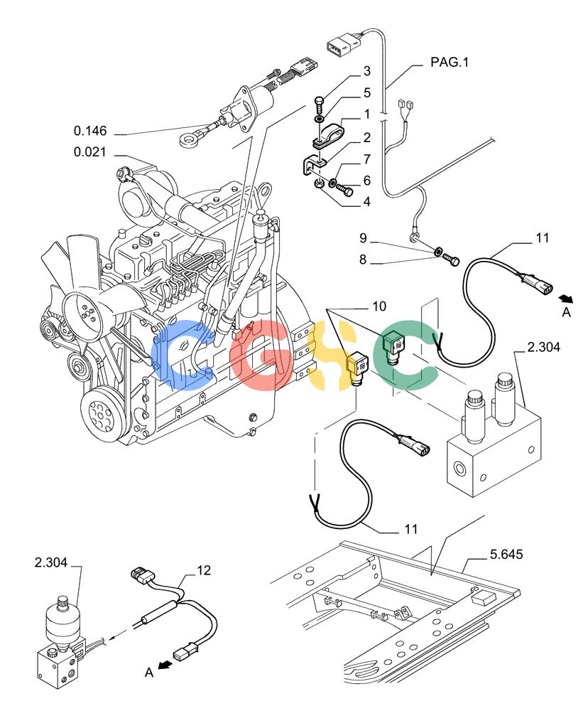 纽荷兰零件查询(DC180PS) - CRAWLER DOZER (11/00-) (6.711[04]) - ELECTRICAL SYSTEM - ELECTRIC WIRING New Holland Constructuion