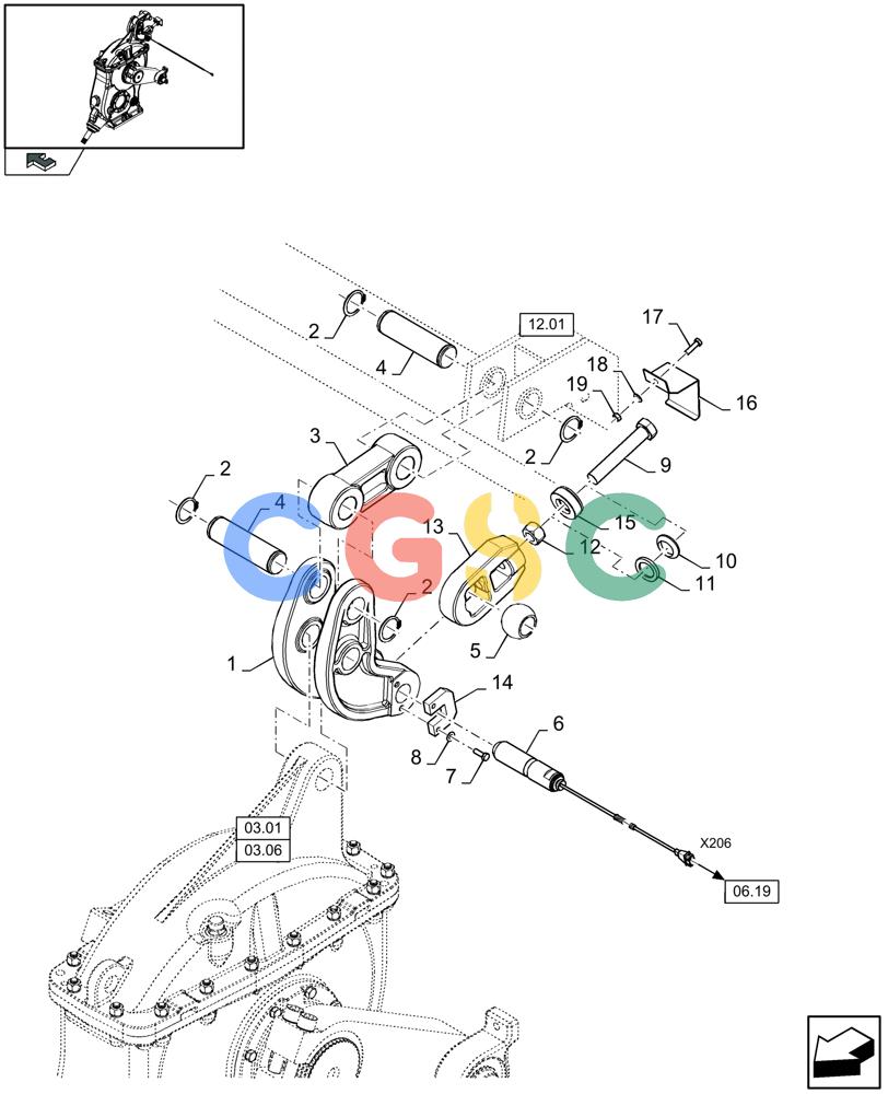 凯斯零件查询(LB433S) - BIG RECTANGULAR BALER (9/08-12/12) (03.11[01]) - PLUNGER, LOAD MEASUREMENT Case Agriculture
