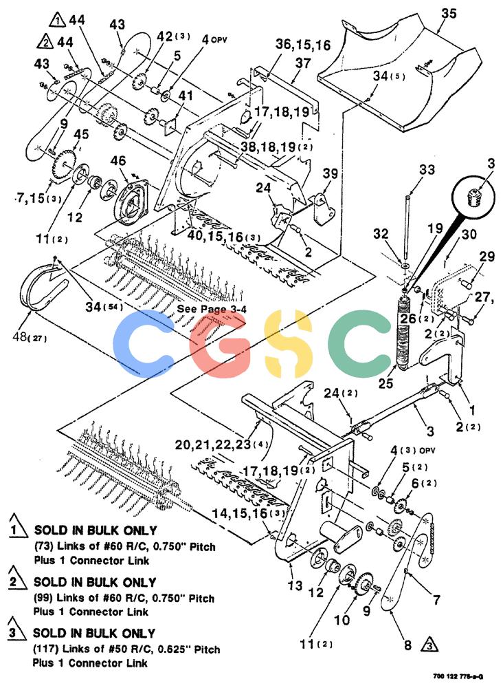 凯斯零件查询(8555) - CASE IH RECTANGULAR BALER (1/90-12/99) (03-02) - PICKUP ASSEMBLY Case Agriculture
