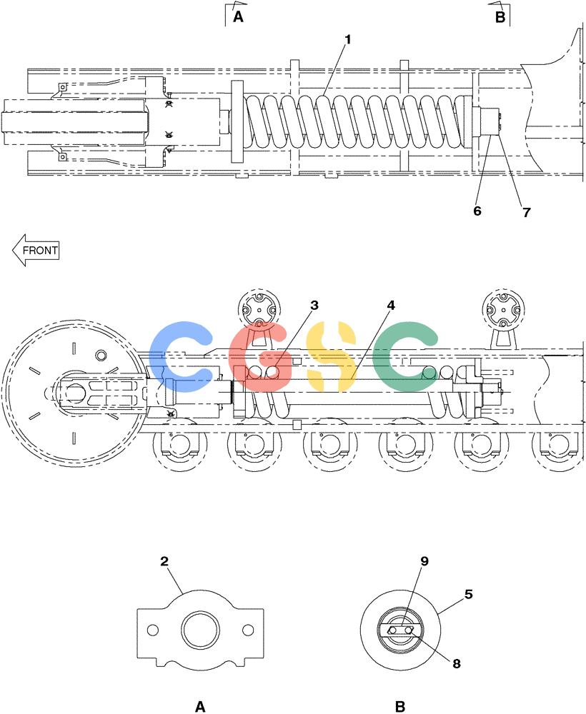 纽荷兰零件查询(E805) - CRAWLER EXCAVATOR (1/05-) (05-021-00[01]) - TENSION DAMPER New Holland Constructuion