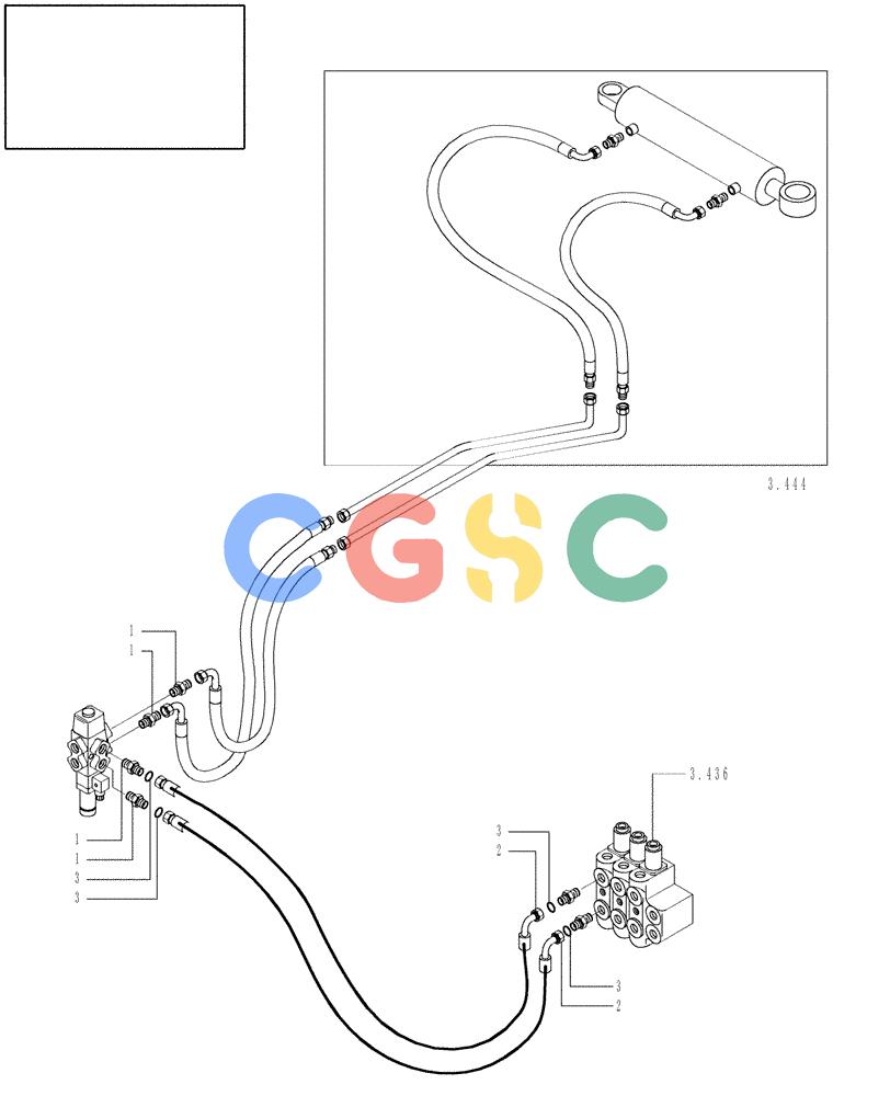 纽荷兰零件查询(DC80) - CRAWLER DOZER (N.A. VERSION) (4/99-) (9.500[02D]) - HYDRAULIC SYSTEM - RIPPER DC80 S/N 13141230 & UP, LGP S/N 13145038 & UP New Holland Constructuion