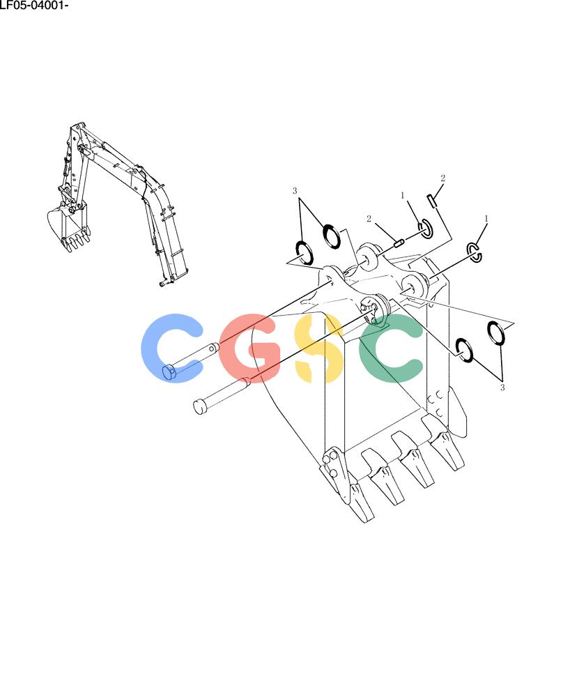 纽荷兰零件查询(E80BMSR) - CRAWLER EXCAVATOR ASN LF05-04001 - (N8TA18060) (670-01-1[1]) - BUCKET INSTAL New Holland Constructuion