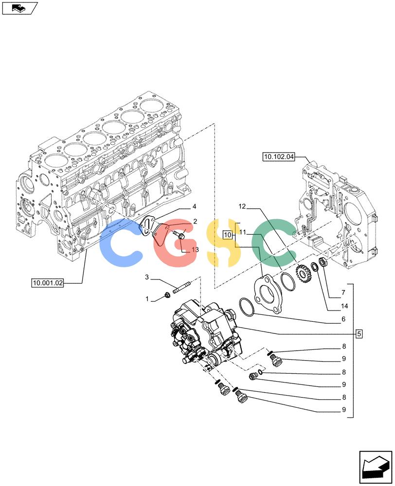 神钢零件查询(F4HFE613S A002) - ENGINE 504375985 - YN02P00080P1 (9/10-) (10.247.01) - INJECTION PUMP (2852487) Kobelco