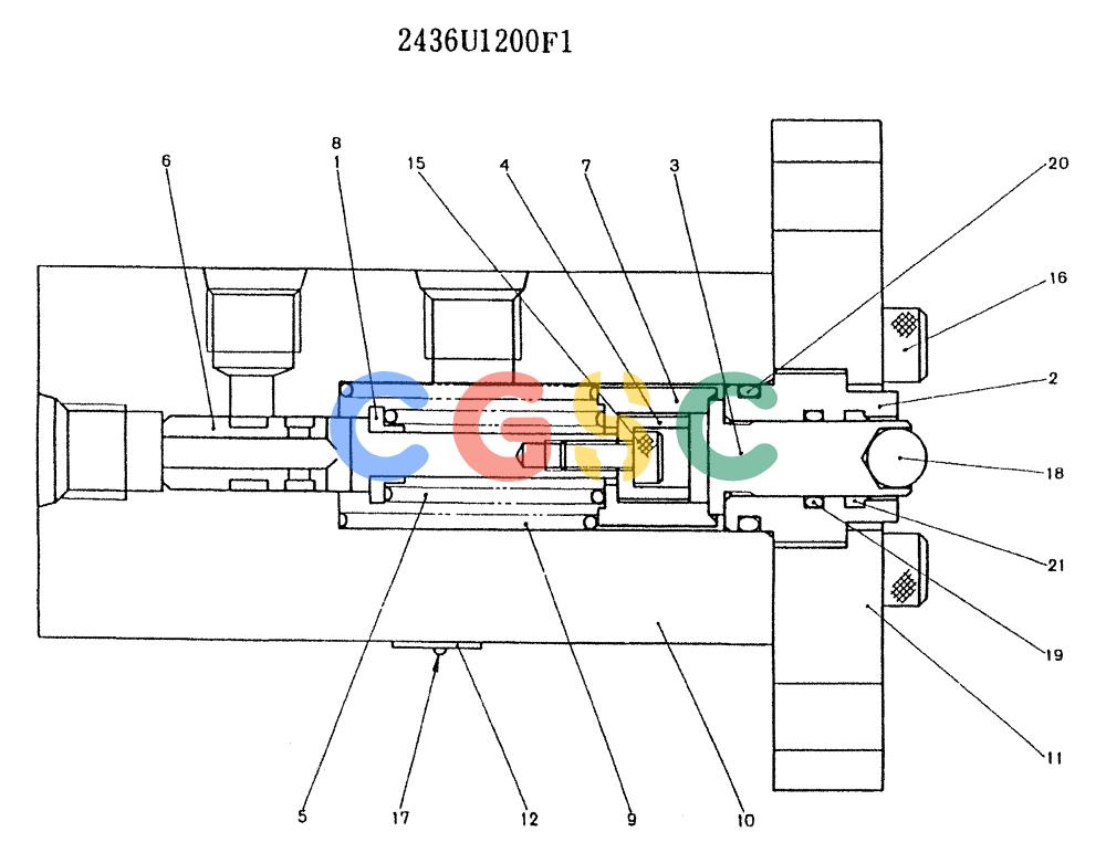 神钢零件查询(K907LC) - MARK II EXCAVATOR ASN YQ0565 (GLOBAL) (1/87-12/03) (11-023) - VALVE ASSY, PILOT Kobelco