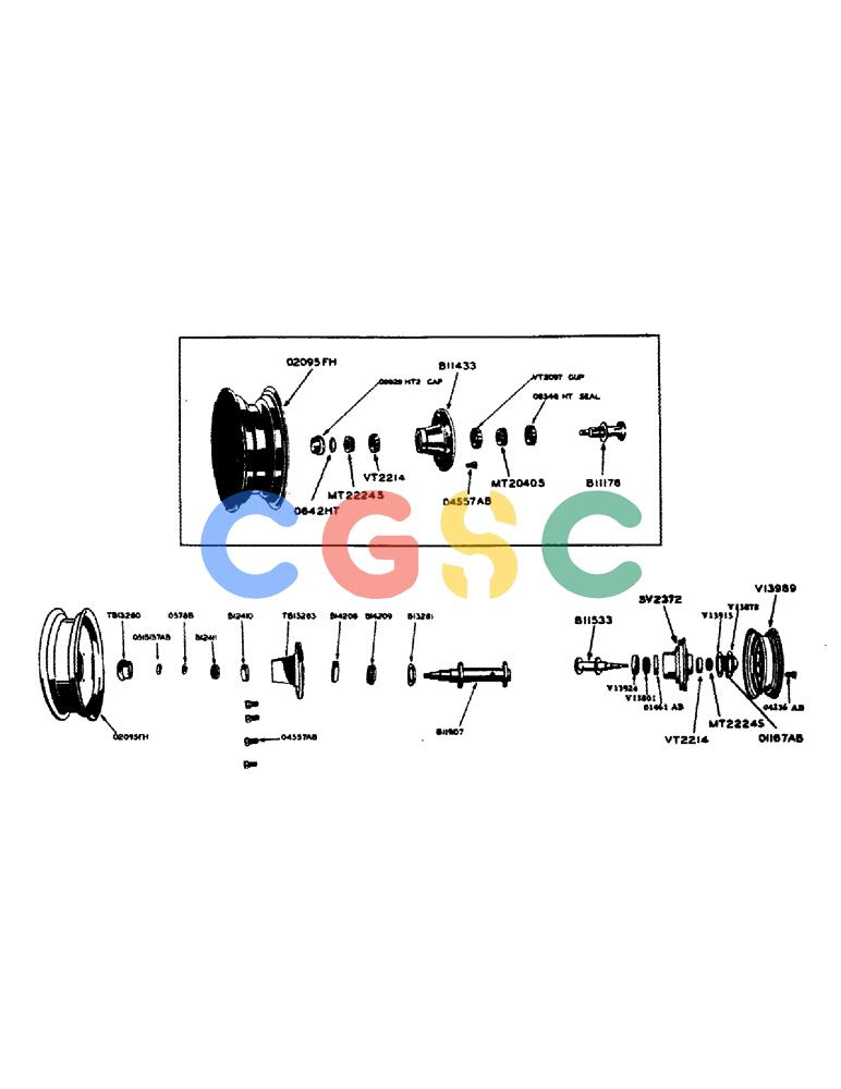凯斯零件查询(130) - CASE TWINE TIE RECTANGULAR BALER (1/55-12/72) (37) - WHEELS Case Agriculture