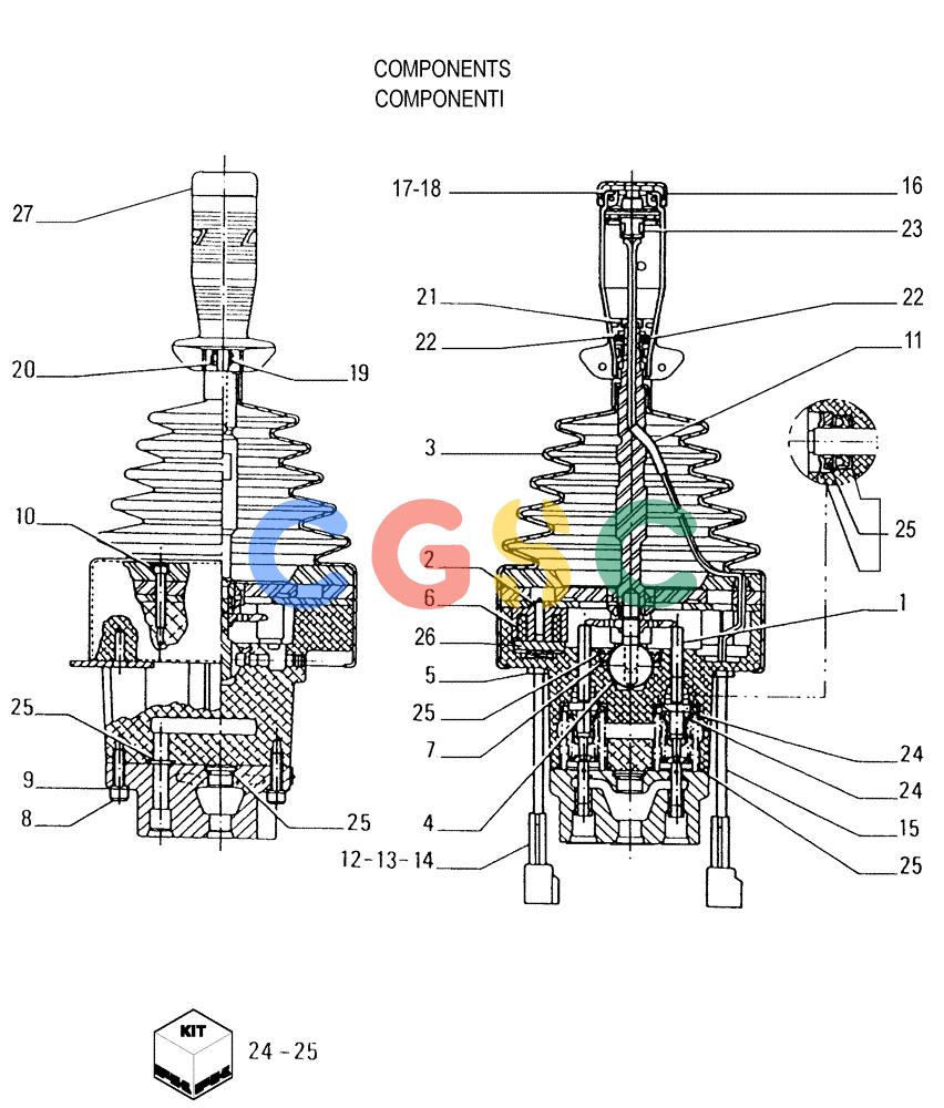 纽荷兰零件查询(FL175) - CRAWLER LOADER (N.A. VERSION) (6/92-) (3.437[09]) - CONTROL VALVE LINKAGE - MANIPULATOR New Holland Constructuion