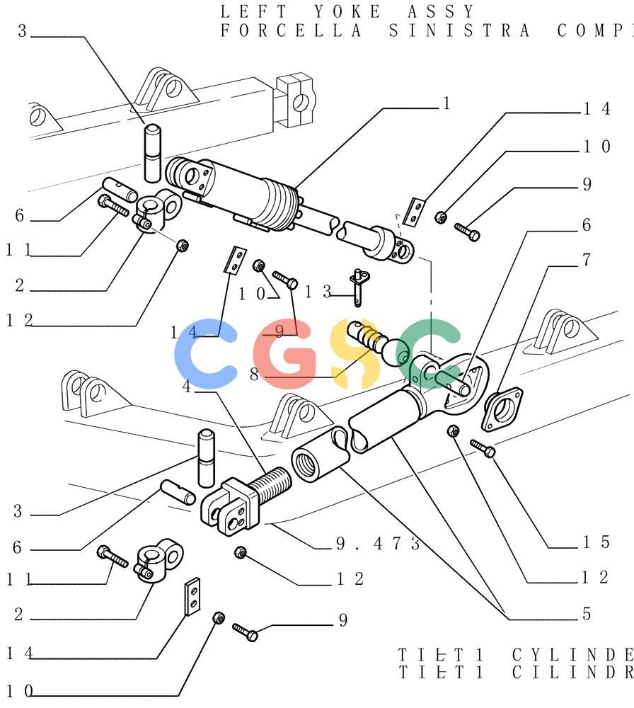 纽荷兰零件查询(DC180.B) - CRAWLER DOZER TIER 2 (3/03-) (9.481[03]) - HYDRAULIC TILT - ANGLEDOZER (HA) - OPTIONAL CODE 76092046 - VERSION (01) New Holland Constructuion