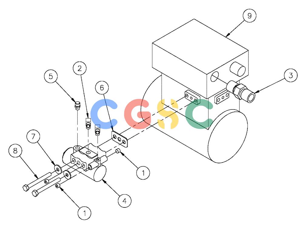 凯斯零件查询(FLX3330B) - FLOATER (12/99-9/02) (07-004) - AIR COMPRESSOR GROUP (FLX3300B CASE ENGINE) Case Agriculture