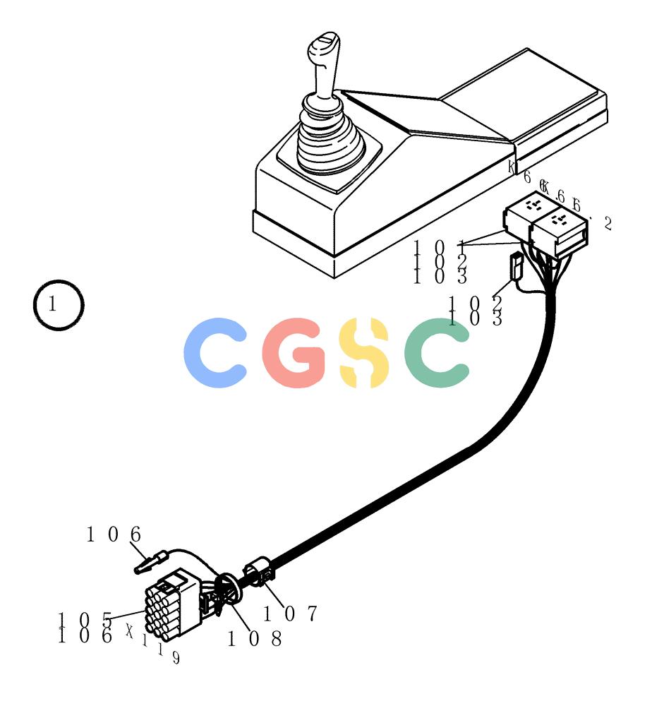 纽荷兰零件查询(EC215) - CRAWLER EXCAVATOR (11/99-) (32.371[001]) - CABLE HARNESS REGENERATIVE (S/N 721501-UP) New Holland Constructuion
