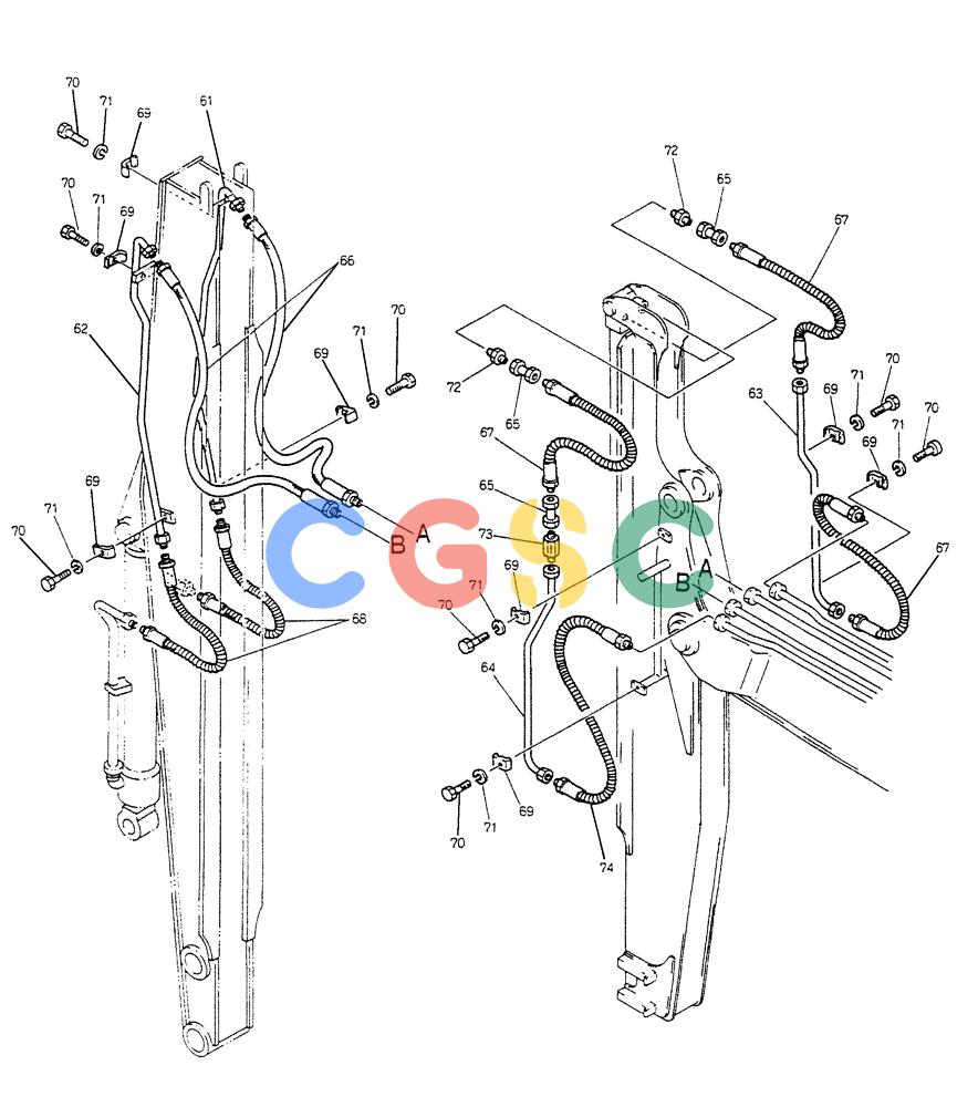 神钢零件查询(K903B) - EXCAVATOR ASN LE3401 (1/85-12/03) (11-018[02]) - ARM ASSY, TELESCOPIC Kobelco