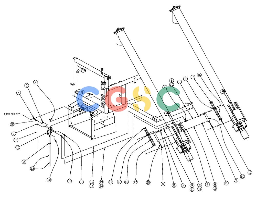 凯斯零件查询(438) - FLEX-AIR APPLICATOR - 2003 (3/03-10/03) (02-041) - 6” AUGER PNEUMATIC GROUP, DOUBLE & TRIPLE BIN, 37 & 50 CU. FT Case Agriculture