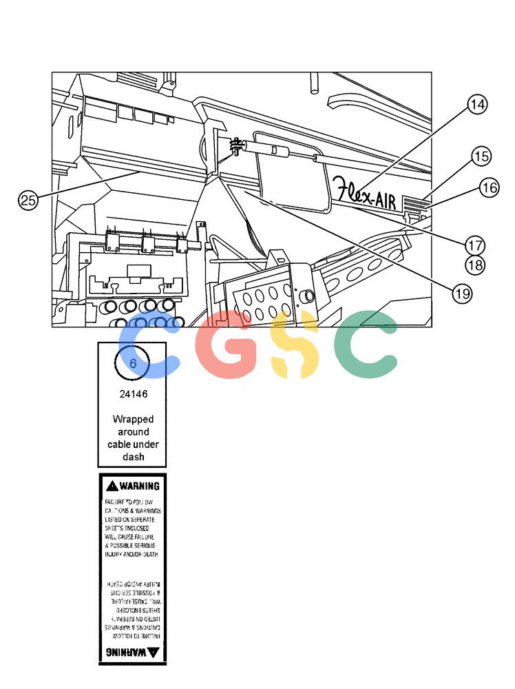 凯斯零件查询(437) - FLEX-AIR APPLICATOR (5/98-2/99) (14-003[01]) - DECALS Case Agriculture