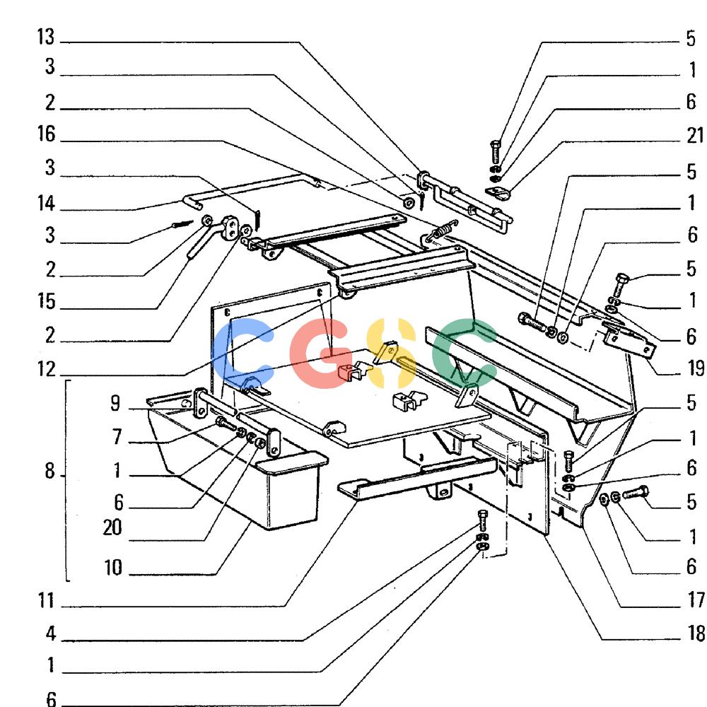 纽荷兰零件查询(FL5B) - CRAWLER LOADER (L3.10[003]) - SEAT PANELS New Holland Constructuion