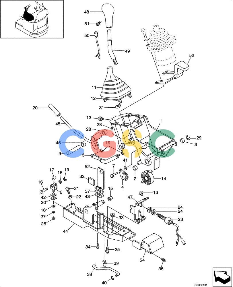 纽荷兰零件查询(E15) - COMPACT CRAWLER EXCAVATOR (N.A.) (1/06-) (09-14[00]) - CONTROL BOX ASSY - LEFT HAND New Holland Constructuion