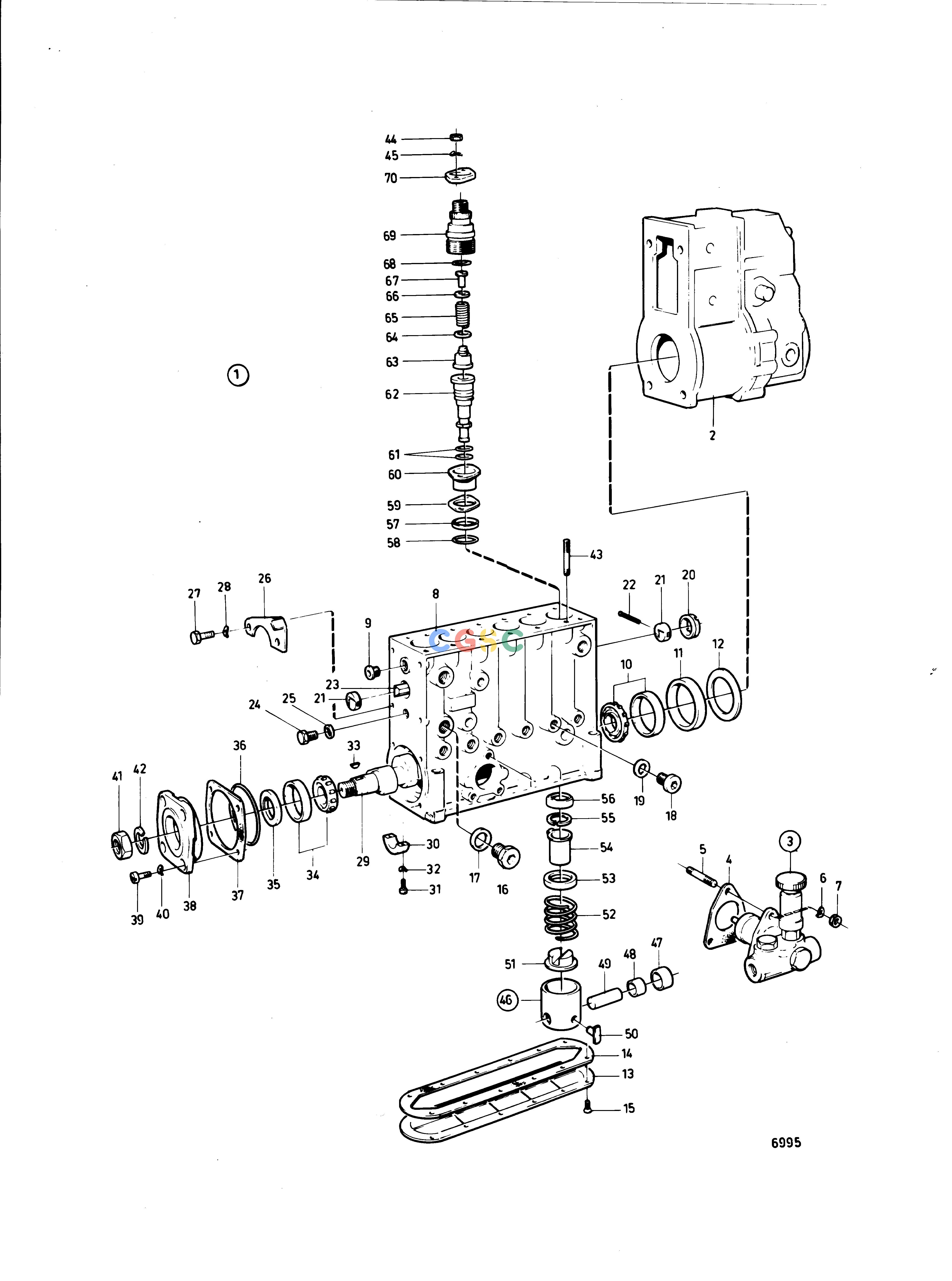 沃尔沃零件查询TMD100CFuel SystemFUEL INJECTION PUMPEPC Volvo Penta Parts catalog