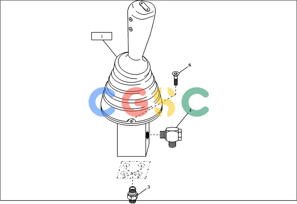 纽荷兰零件查询(EC450) - CRAWLER EXCAVATOR (SN: 750001-UP) (11/99-) (23.270[002]) - SERVO VALVE INSTALL.MATERIAL RIGHT-HAND (S/N 750001-UP) New Holland Constructuion