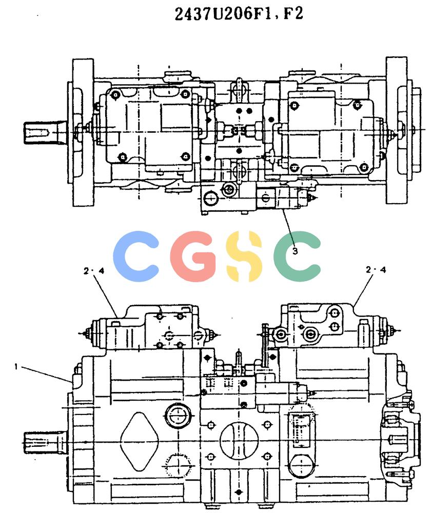 神钢零件查询(MD240BLC) - EXCAVATOR ASN LL1488 (1/80-12/06) (11-018) - PUMP ASSY Kobelco
